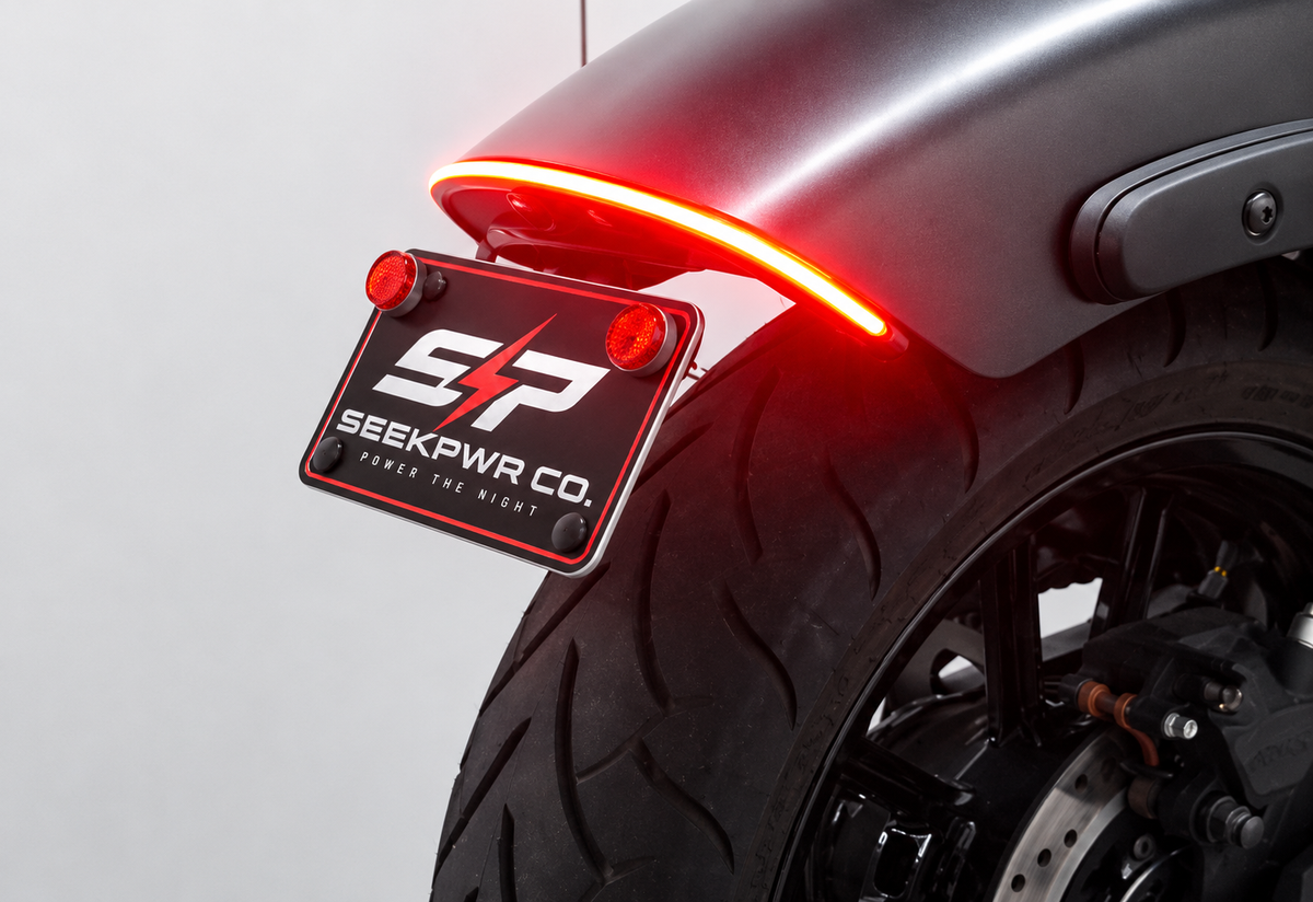 Kawasaki Vulcan S fender eliminator kit with SeekPwr plate