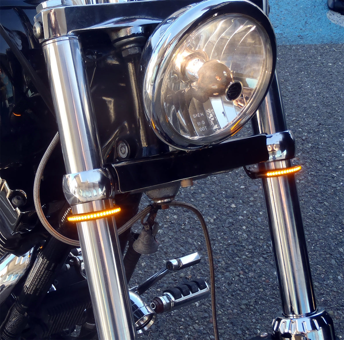 Forkerz around the fork turn signal