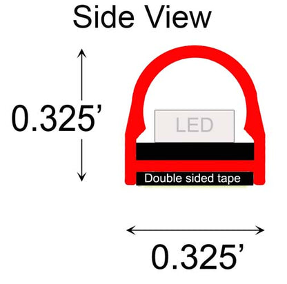 Z-Flex Integratorz Red & Amber Dual-Color Motorcycle LED Strip