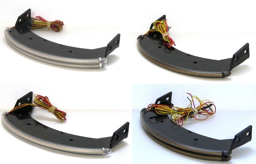 Honda Fury LED fender eliminator single and double row lens options