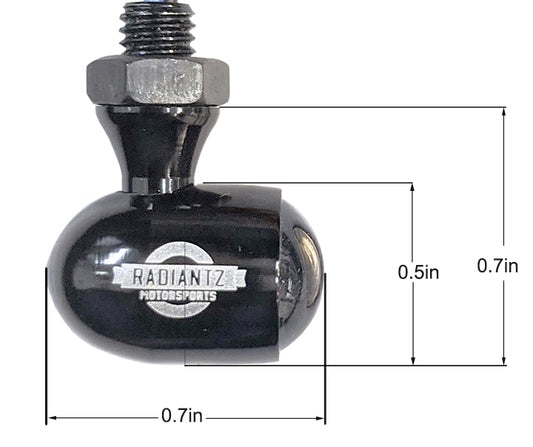Small AF mini turn signal dimensions